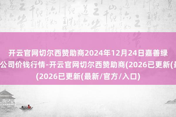 开云官网切尔西赞助商2024年12月24日嘉善绿洲市集诞生有限公司价钱行情-开云官网切尔西赞助商(2026已更新(最新/官方/入口)