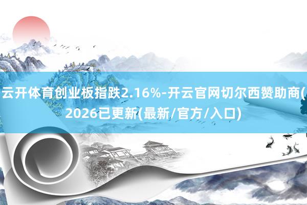云开体育创业板指跌2.16%-开云官网切尔西赞助商(2026已更新(最新/官方/入口)