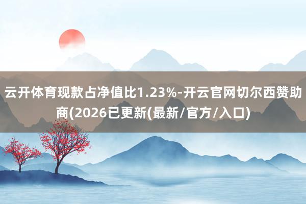 云开体育现款占净值比1.23%-开云官网切尔西赞助商(2026已更新(最新/官方/入口)
