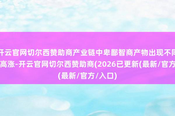 开云官网切尔西赞助商产业链中卑鄙智商产物出现不同进度的高涨-开云官网切尔西赞助商(2026已更新(最新/官方/入口)