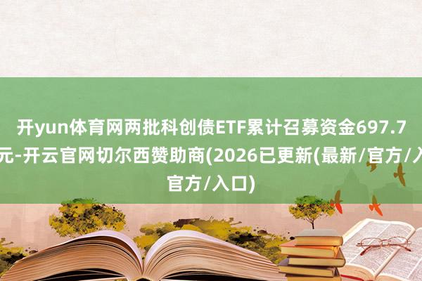 开yun体育网两批科创债ETF累计召募资金697.74亿元-开云官网切尔西赞助商(2026已更新(最新/官方/入口)